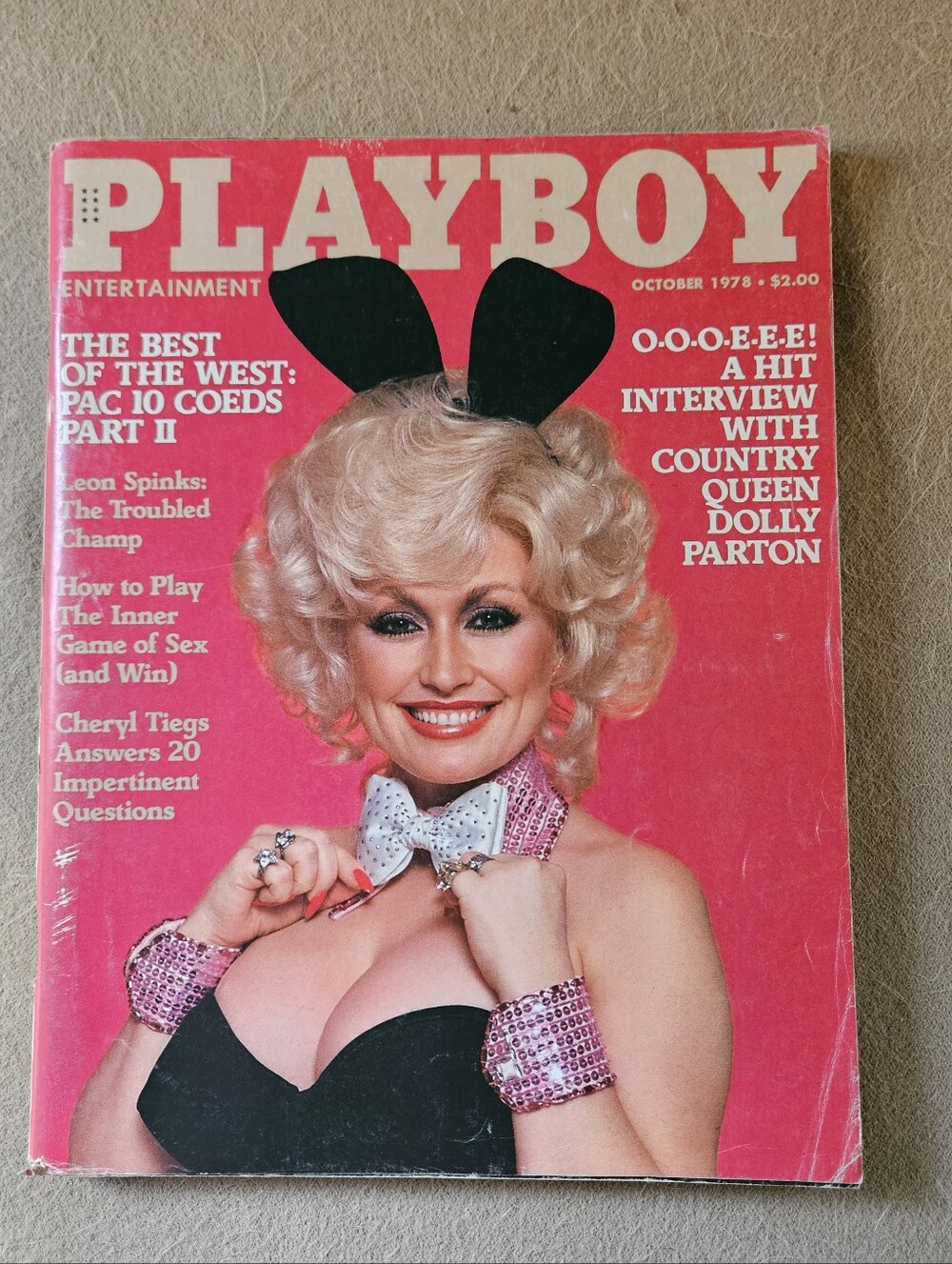 Playboy October 1978 Dolly Parton Iconic Cover and Interview